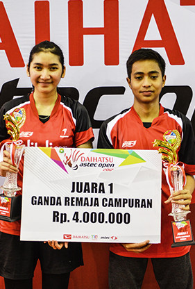 Rahmat Hidayat / Shelandry Vyola from PB Djarum (U17 Mixed Double Winner)